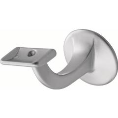 Handlaufträger 3508 Alu.silberf.elox.D.Wandplatte 56mm ger.Auflage HERMETA