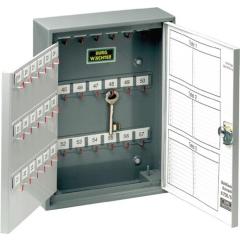 Schlüsselschrank 6700/176 R H380xB285xT105mm2-türig m.Zylinderschl.Anz.Hak.176