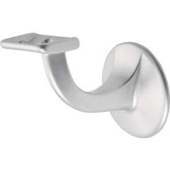 Handlaufträger 3503 Alu.silberf.elox.D.Wandplatte 56mm ger.Auflage HERMETA