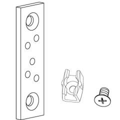 Zugstangenführung m.Dübelplatte f.Zugst.8mm Oberfläche verz.GEZE