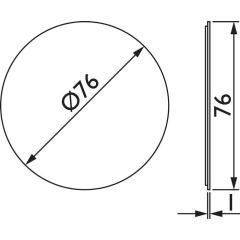 Hinweiszeichen NW-4600-4 VA Farb-Nr.60 B.126mm H.126mm TECWERK