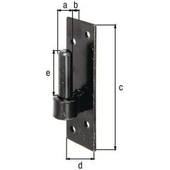 Kloben z.Schr.14x12xmm kataphoret. aufgetr. schw. Tauchlack GAH | 10 Stück