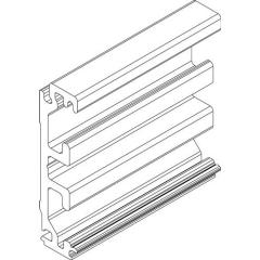 Zargenausgleichsprofil Wm.Alu.Edelstahl-Look L.1650mm Levolan 60/120 GEZE