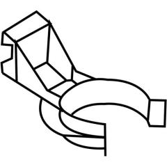 Sockelblendenhalter m.Clip Ku.schwarz ab 70mm z.Anschr.HETTICH | 10 Stück