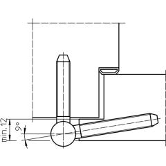 Einbohrband BAKA C 1-15 WF 3-tlg.topzink 60kg DIN L/R HLT SIMONSWERK | 20 Stück