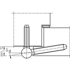 Einbohrband BAKA B 1-15 2-tlg.topzink 40kg DIN L/R HLT SIMONSWERK