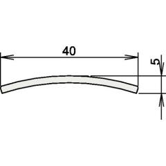 Niroschwelle 164 3-107 L.840mm VA ma geb.ATHMER