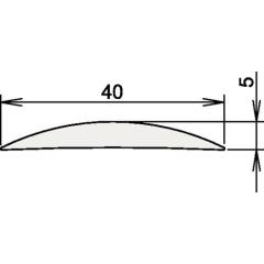 Aluschwelle 090 3-111 L.840mm B.40mm Alu.silber elox.ATHMER