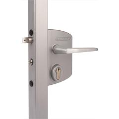 Industrieschloss grau 4-Loch Mont.f.40-60mm Profile LOCINOX