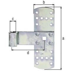 Kreuzband B.50mm L.160x50mm S.2mm STA galv.verz.d.pass.GAH
