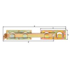 Doppeltorüberwurf L/R verwendbar 423x70x180x333mm dickschichtpassiviert GAH