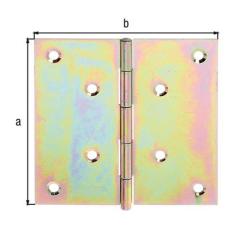 Scharnier H.100mm B.100mm S.1,2mm STA sdmverz.quad.GAH | 10 Stück