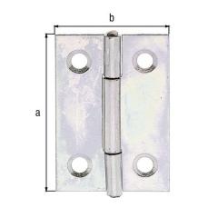 Scharnier H.38mm B.26mm S.0,75mm STA sdmverz.schmal GAH | 50 Stück