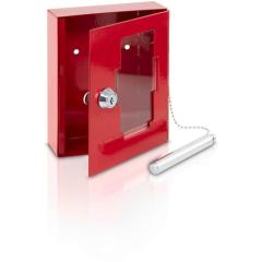 Notschlüsselbox EMG 6165 H150xB120,00xT48mm rot Stal Anz.Hak.1 BURG-WÄCHTER