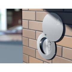 Rohrtresor mit Schutzklappe - L142 mm, Ø80 mm