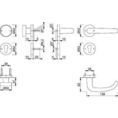 FS-Garnitur San Fran.FS-E58/42H/42HS/1301 VA F69 D/K TS 40-65mm PZ rd.