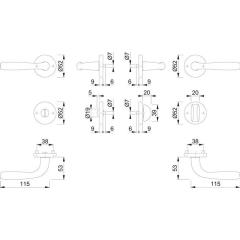 Rosettengrt.Maribor 1766/17KV/17KVS Alu.F1 rd.SK/OL DIN L/R D/D HOPPE