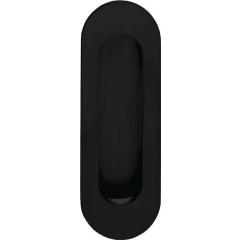 Schiebetürmuschel 4476 VA schwarz ov.bl.L.120mm B.40mm INTERSTEEL