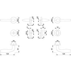 Rosettengrt.Cardiff E1850Z/17KV/17KVS VA F69 rd.SK/OL DIN L/R D/D HOPPE