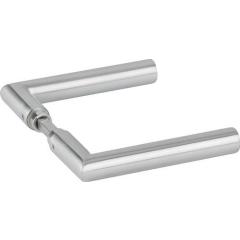 Glastürdrückerpaar 1802 BASIC 02 VA Gehrungsform 4-KT.8mm HERMAT
