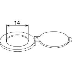 Schließer f. Türspion MS verchr. Innen-D.14mm BMB