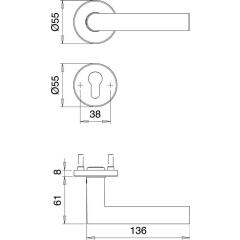 Schutzgarnitur METIS 8742/0272 VA EST 72mm 35-45mm EDI