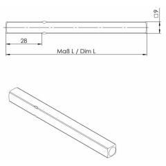FS-Drückerstift OGRO 114 PB FS 4-KT.9x97mm Vollstift OGRO