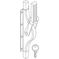 Tortreibriegel 902Z DIN links/ re.verz.Gusseisen 23mm Vierkantst.13x13mm FUHR
