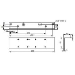 Sturzfutterw.f.DC300 silber ASSA ABLOY