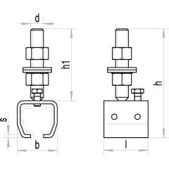 Muffe -04 104 Pro 100 STA verzinkt,gelb Ausf.höhenv.HELM