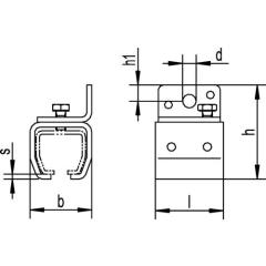 Wandbefestigungsmuffe -01 Modell 301 Pro 300 STA ZN HELM