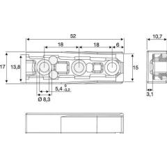 Schwerlast-Verbinder Solid F Zamak 52mm BMB | 100 Stück