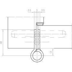 Objektband VARIANT VN 2929/160 VA ma geb.160kg 22,5mm DIN L/R stu.Tür