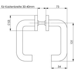Drückergrt.VA D/D o.Schlüsselrosette o.DIN L/R AMF