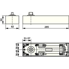 BTS BTS 75 V Festst.EN 1-4 max.1100mm max.Türgewicht 120kg DORMAKABA