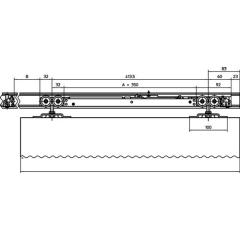 Einzugsdämpfung Perlan 140 SoftStop 80kg EV 1 Erweiterungs-Set 900-1290mm GEZE
