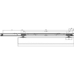 Einzugsdämpfung Perlan 140 SoftStop 80kg EV 1 Erweiterungs-Set 750-1290mm GEZE