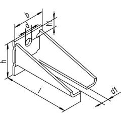 Winkelbefestigung 104 W Pro 100 STA STA verzinkt,gelb HELM