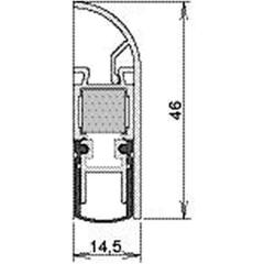 Türdichtung Schall-Ex® Applic A 1-s.L.930mm Alu.weiß HLT ATHMER