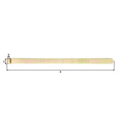 Ladenband L.800x13x40mm S.5mm STA galv.verz.d.pass.D.13mm rd GAH