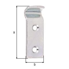 Schließhaken f.Kistenverschlüsse L.50 B.18 S.2mm STA galv.verz.d.pass.gekr.GAH | 50 Stück