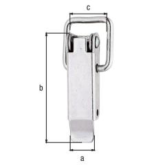 Kistenverschluss H.49mm B.13mm STA roh galv.verz.d.pass.GAH | 50 Stück