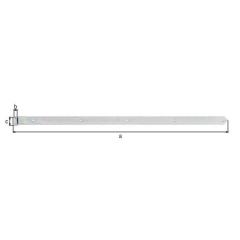 Ladenband L.1185x20x60mm S.8mm STA galv.verz.d.pass.D.20mm rd GAH