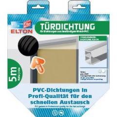 ELLEN - Türanschlagdg.K2154 L.5m z.Einstecken W-PVC blk weiß