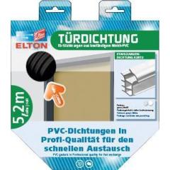 ELLEN - Türanschlagdg.K2154 L.5,2m z.Einstecken W-PVC blk weiß