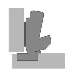 HETTICH - Weitwinkelscharnier Sensys 8657i m.integrierter Dämpfung TH 54 vorliegend