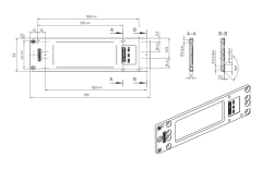 GEZE Montageplatte TS 2000 NV - silber