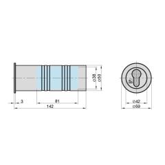 Rohrtresor - L138 mm, Ø50 mm