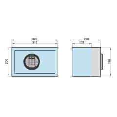 Möbel-Tresor mit Zahlencode | EMT 200 - Code