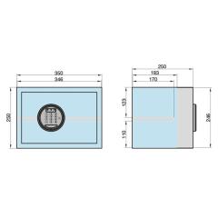 Möbel-Tresor mit Zahlencode | EMT 250 - Code